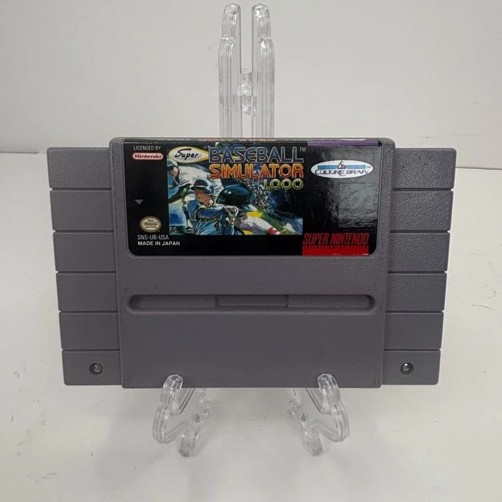 Super Baseball Simulator 1.000 SNES (Super Nintendo, 1991) Cartridge Only